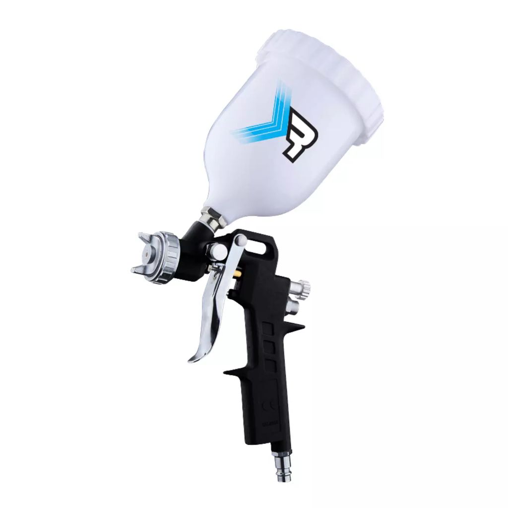 PISTOLA DE GRAVEDAD DUO CON BOQUILLA DE 1.5MM DE FLUJO CONTINUO Y NO CONTINUO, GONI