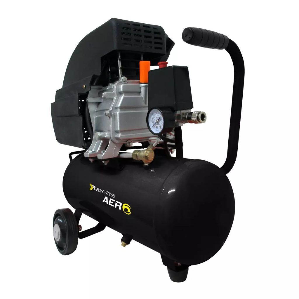 COMPRESOR MOTO LUBRICADO 120 V 2800 RPM 2HP 18LT 116PSI HORIZONTAL(AERO), REDY KITS