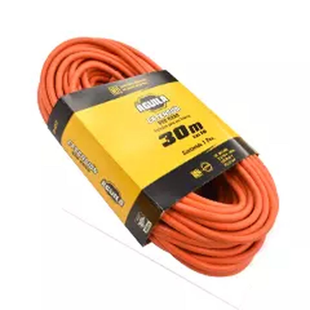 EXTENSION ELECTRICA USO RUDO 30.0 MT NARANJA CAL. 16, AGUILA