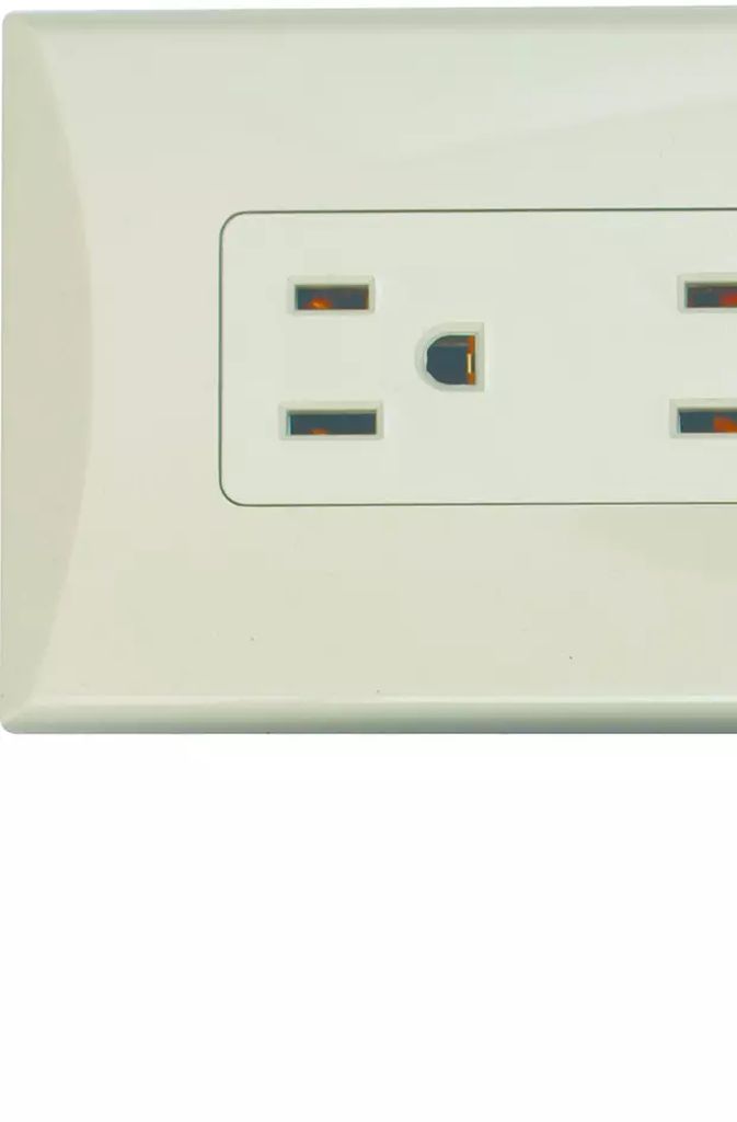 CONTACTO ELECTRICO DOBLE POLARIZADO MARFIL, AGUILA