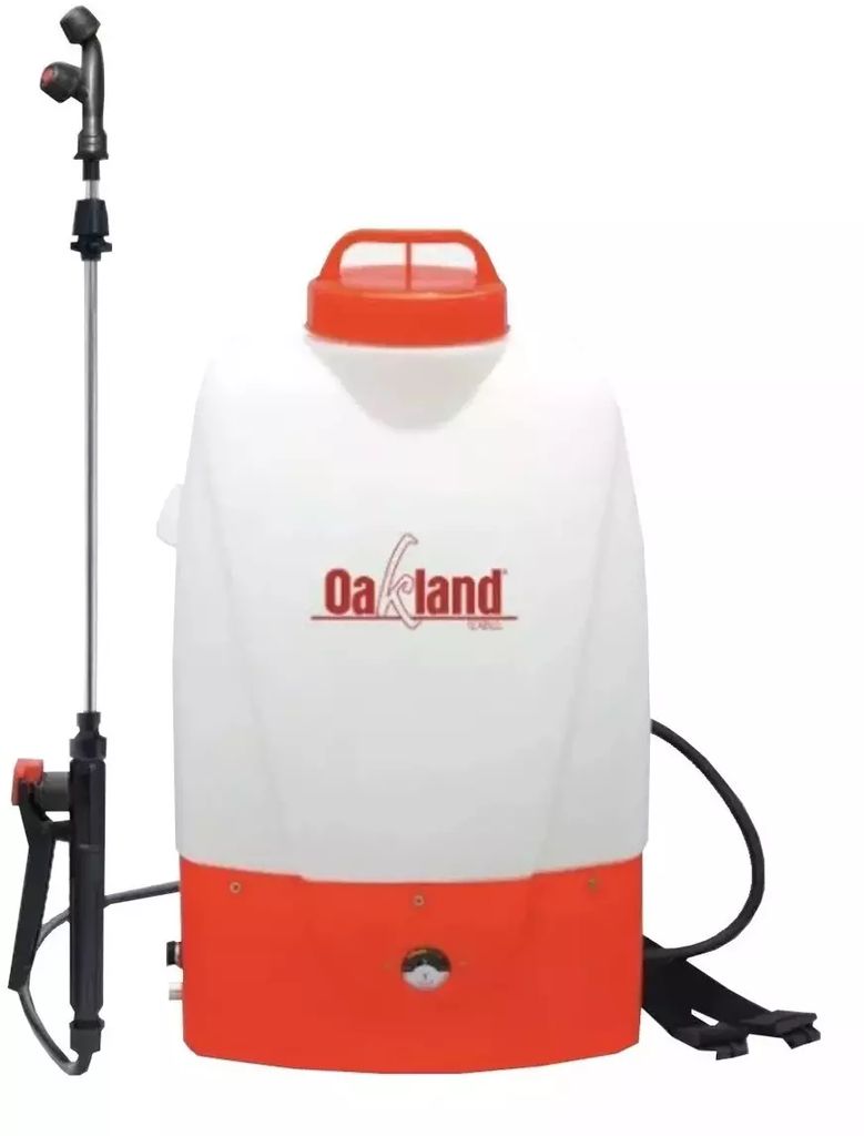 FUMIGADOR TIPO MOCHILA A BATERIA 12 V BOQUILLA METALICA 22 LT CON BOQUILLA Y LANZA, OAKLAND