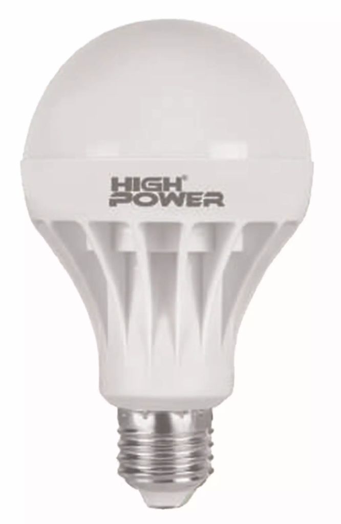 FOCO LED 12 W LUZ BLANCA 6500 K BASE E27 A19, HIGH POWER