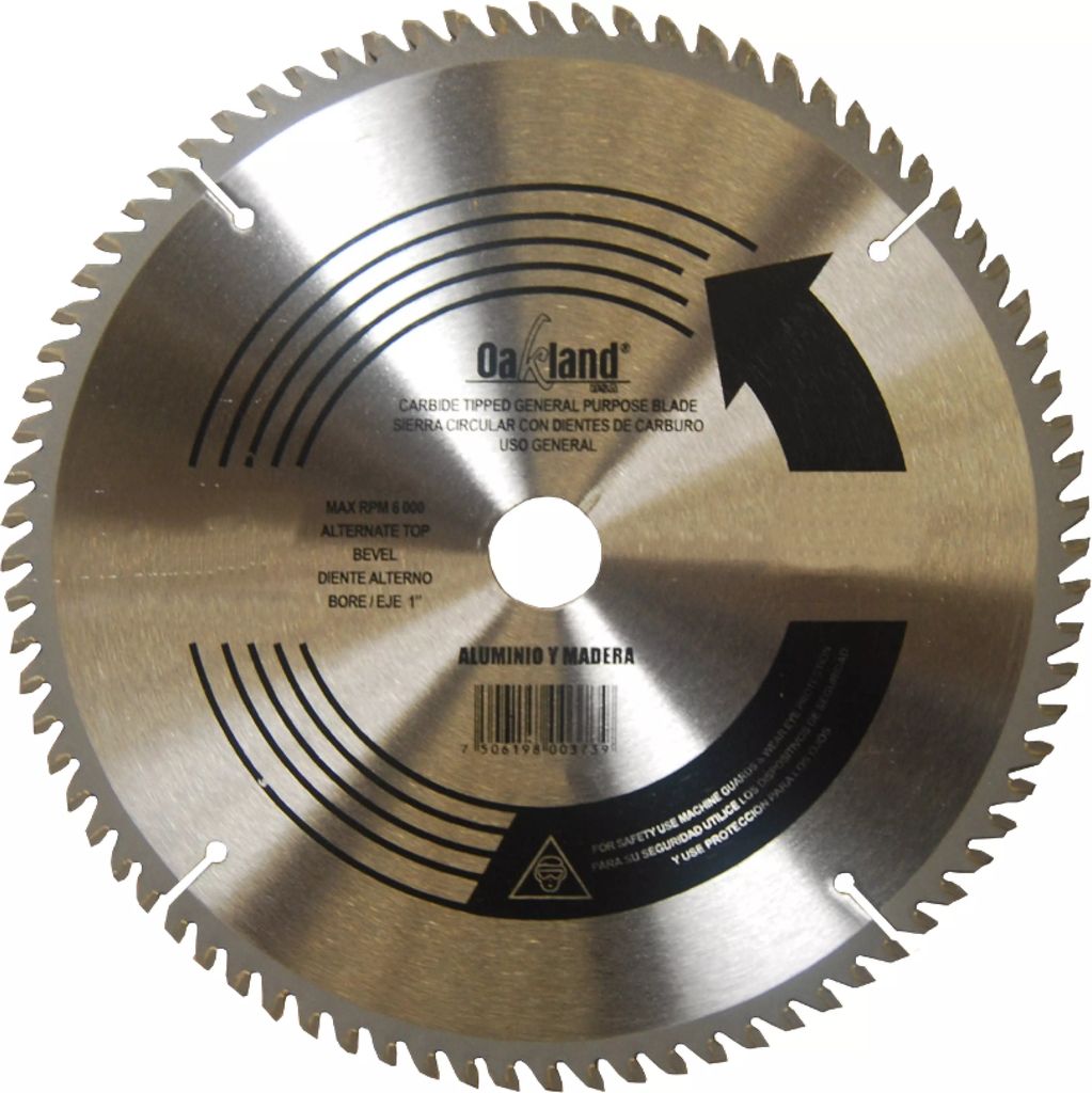 SIERRA CIRCULAR 7.1/4"X5/8" 24 DIENTES CARBURO DE TUNGSTENO, OAKLAND
