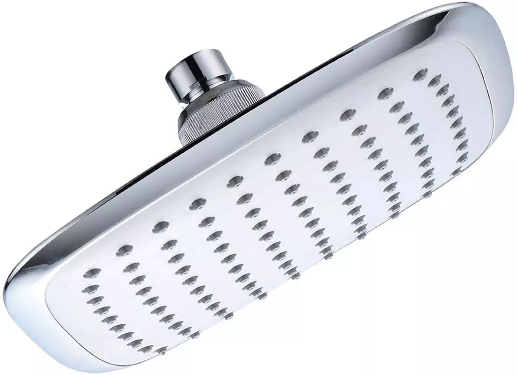 REGADERA PLATO CUADRADO 8" ANTISARRO ABS (CROMO), MUNICH