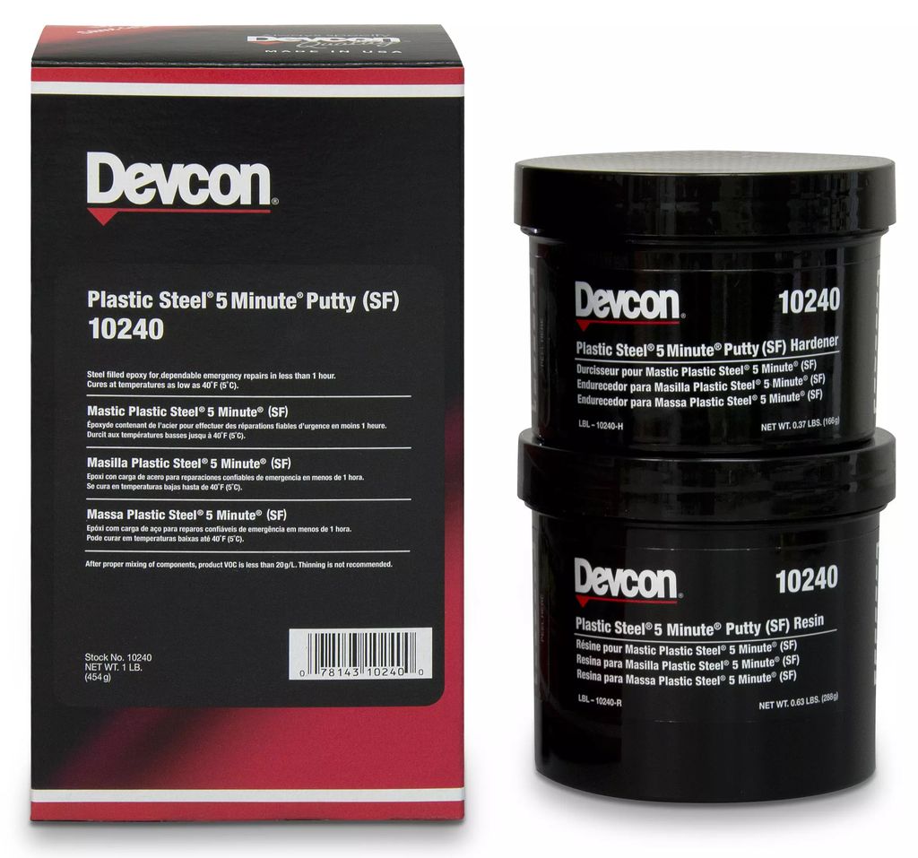 PLASTIACERO PASTA BOTE 454 GR (16 OZ) RAPIDO (SF-500), DEVCON