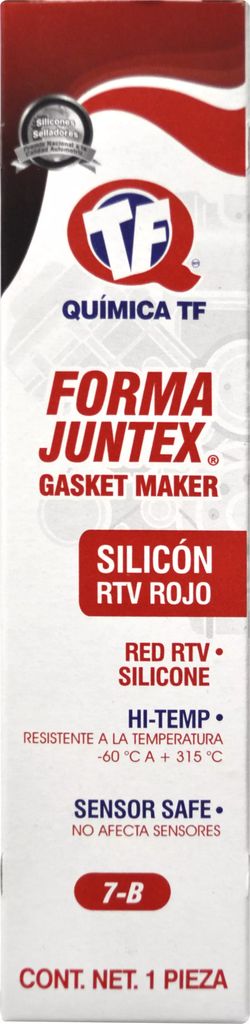 SILICON AUTOMOTRIZ RTV ALTA TEMPERATURA TUBO ROJO TUBO 80ML I0 7-B