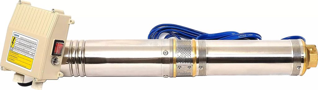 BOMBA SUMERGIBLE 1HP 750 W 1" PARA POZO ALTURA 90 MT 83 LPM INCLUYE CAJA DE CONTROL, IGOTO
