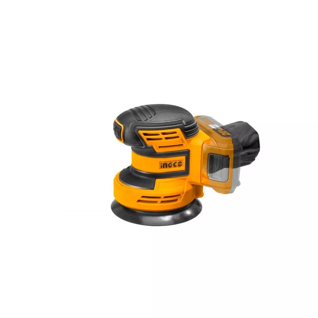 LIJADORA ROTO-ORBITAL INALAMBRICA 5" 20V 10000 RPM, INGCO