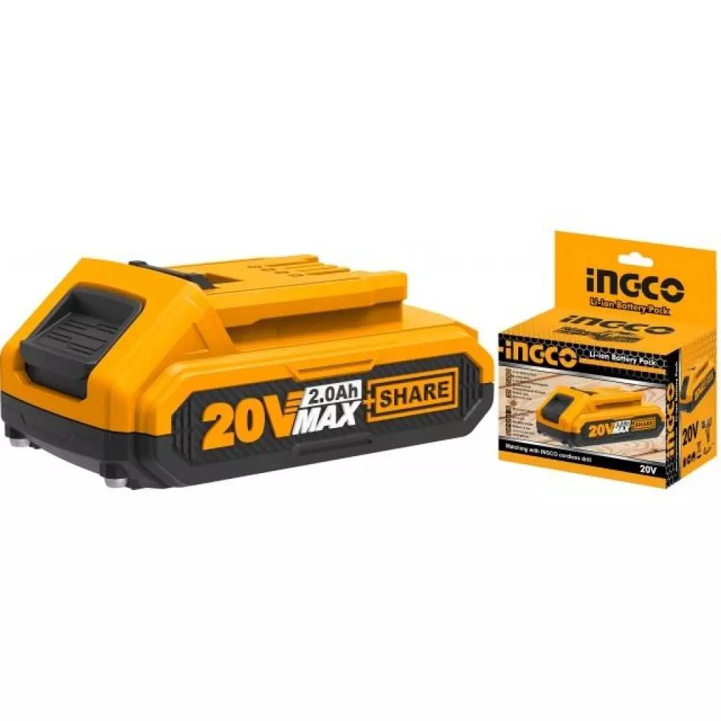 BATERIA 20V LIT-ION  2.0AH PARA HERRAMIENTAS MULTIPLES INGCO, INGCO