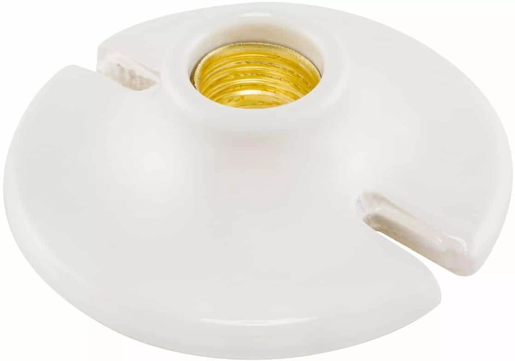 PORTA LAMPARA DE PORCELANA TECHO REDONDA 4" (134) (BOLSA), IUSA