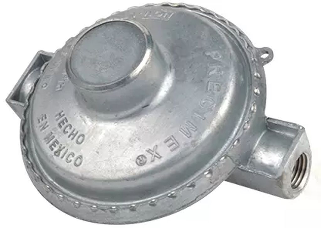 REGULADOR PARA GAS LP SENCILLO 1/4"X3/8" MOD. 3001 A00, IUSA