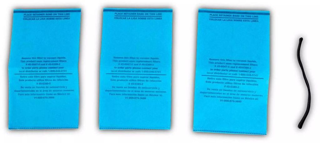 FILTRO BOLSA PARA ASPIRADORA 2.5 GAL (3PZAS) SOLO ASPIRADO EN SECO, IUSA