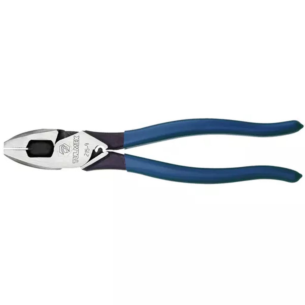 PINZA PARA ELECTRICISTA 9.1/4" UNIVERSAL CORTE LATERAL CON JALAGUIAS Y PONCHA TERMINALES, TULMEX