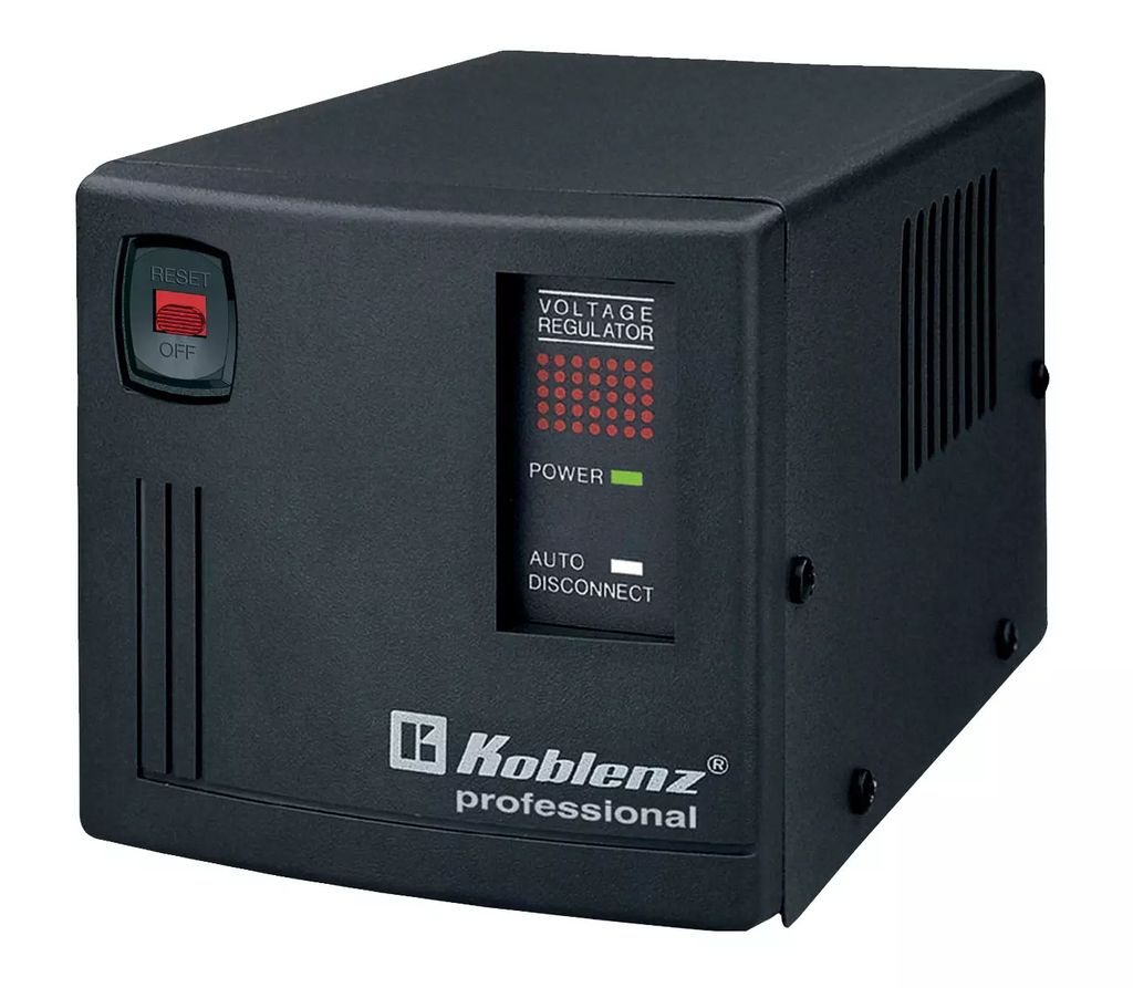 REGULADOR ELECTRICO  PROF. 2500VA C/4 CONTAC. ATERR. Y SUP. DE PICOS, KOBLENZ