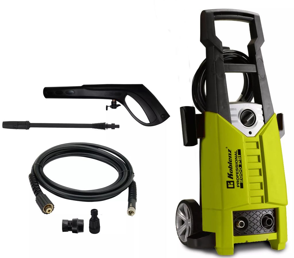 HIDROLAVADORA ELECTRICA 2000 PSI 5 LT/MIN CON 5 ACCESORIOS APAGADO AUTOMATICO VERTICAL, KOBLENZ