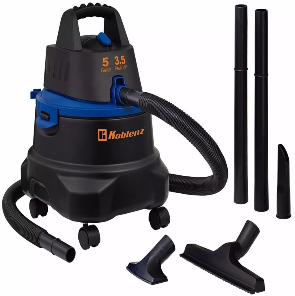 ASPIRADORA 3 HP 05 GAL MULTIUSOS CON 7" ACCESORIOS, KOBLENZ