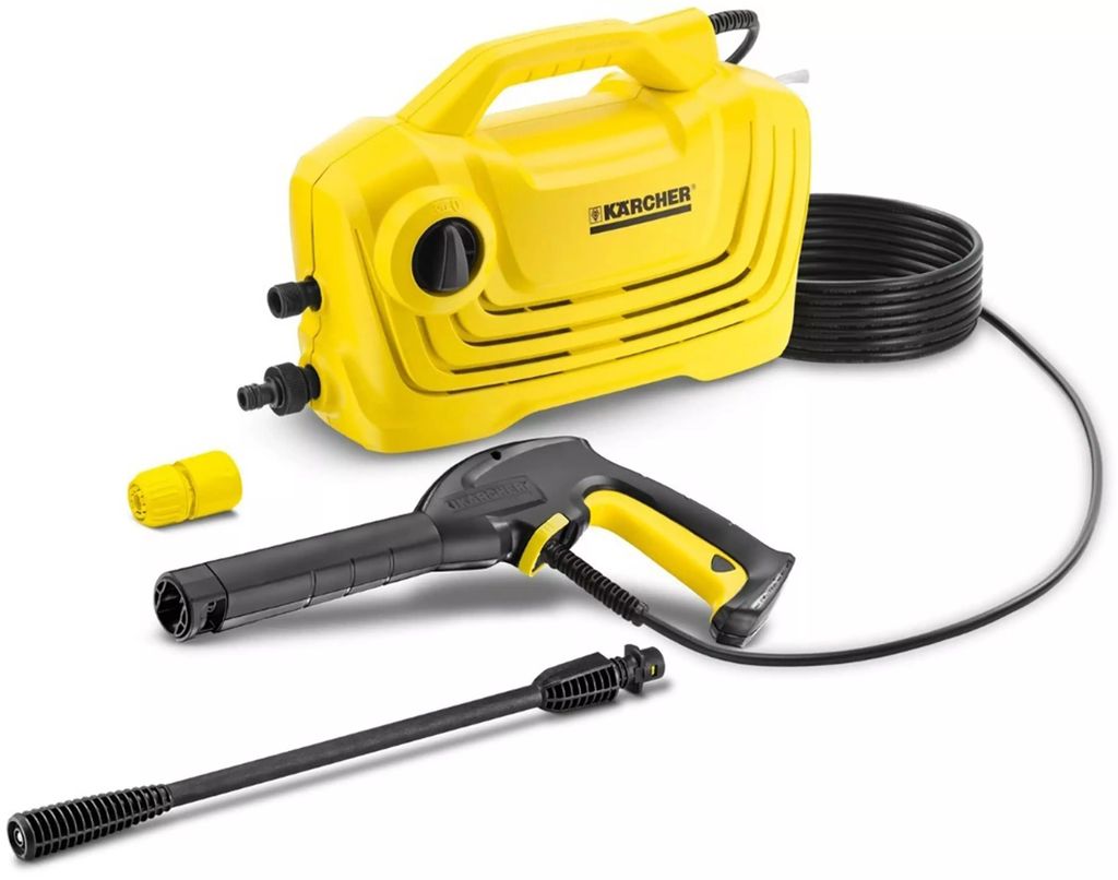 HIDROLAVADORA ELECTRICA 1600 PSI 1400 W 4.7 LT/MIN CON 4 ACCESORIOS APAGADO AUTOMATICO HORIZONTAL, KARCHER