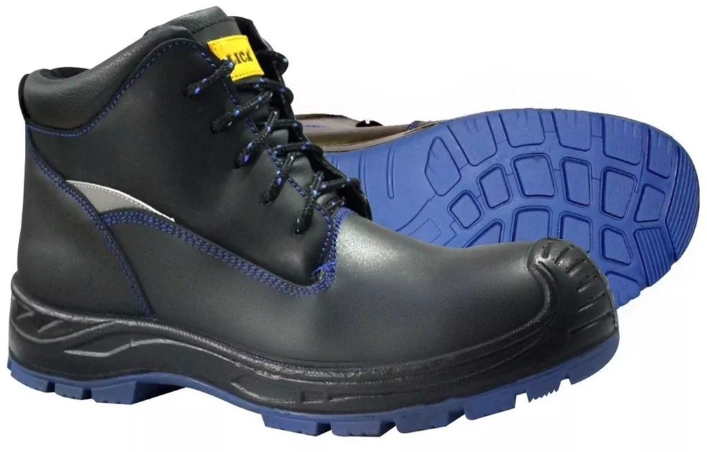 BOTA DE SEGURIDAD #23 DIELECTRICA SUELA AZUL ANTIDERRAPANTE CON CASQUILLO DE POLIAMIDA, LICA