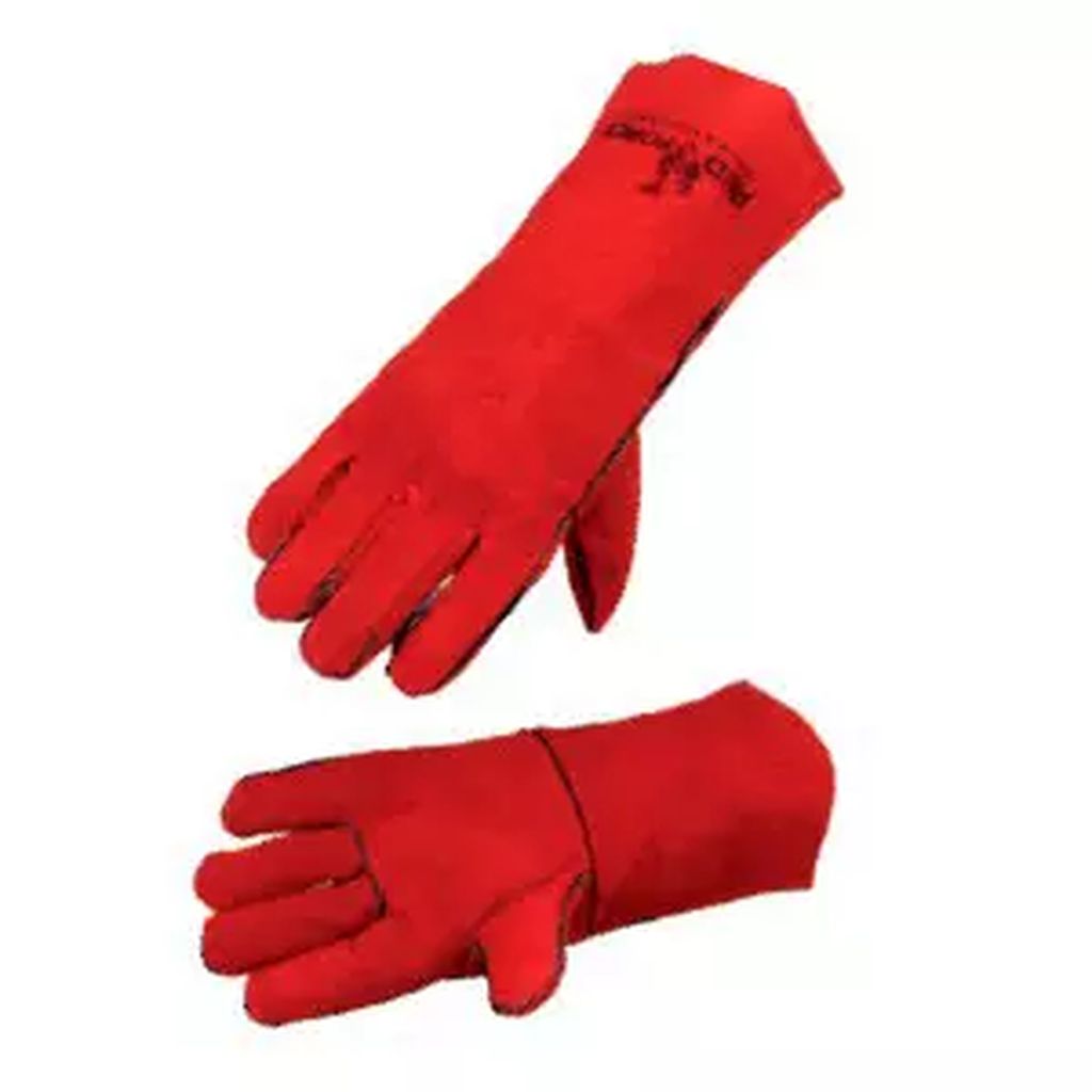 GUANTE DE CARNAZA UNITALLA LARGO ROJO, RED FORCE