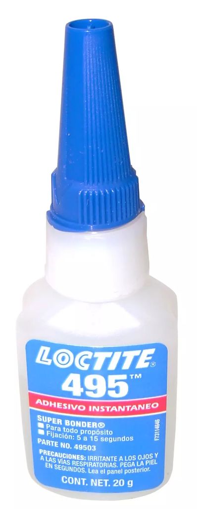 ADHESIVO INSTANTANEO USO INDUSTRIAL VISCOSIDAD CP 40 20 GR (0.70 OZ) (SUPER BONDER) (495-03), LOCTITE