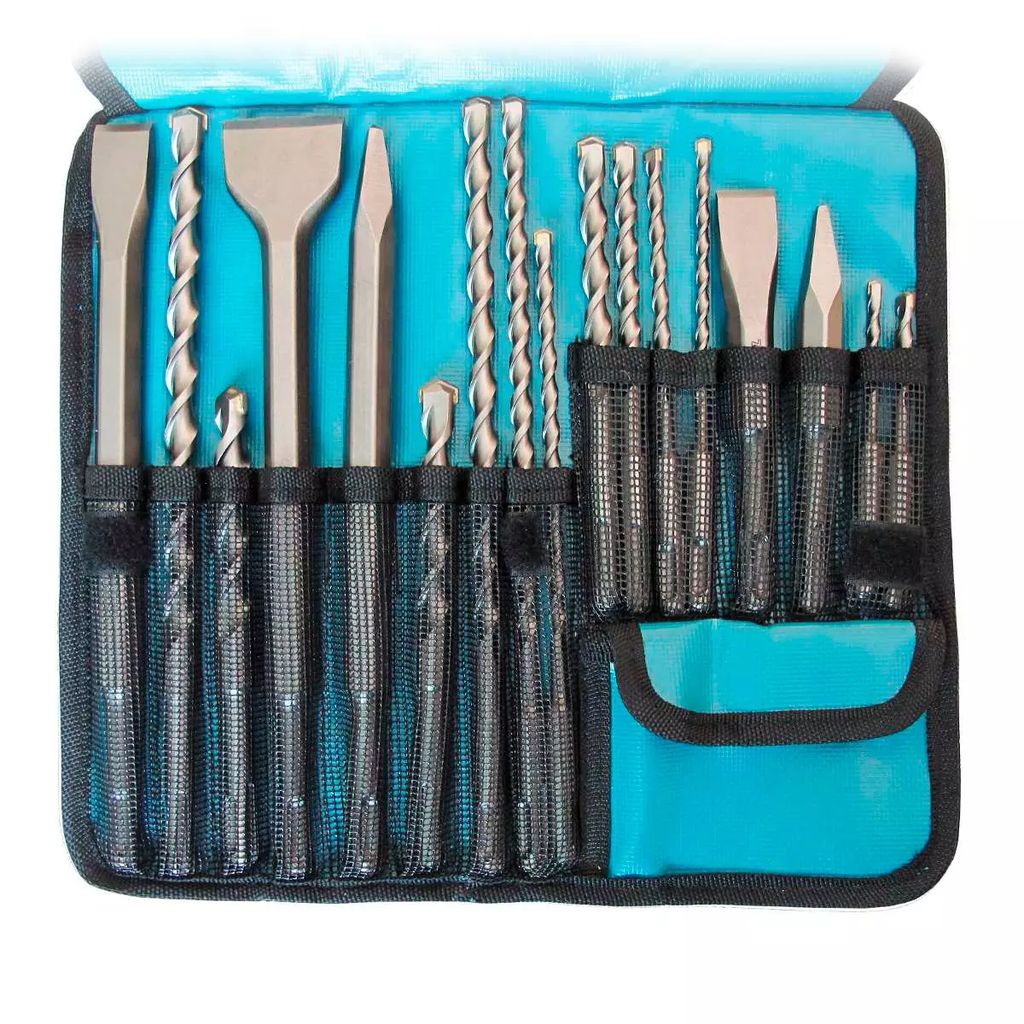 JUEGO DE BROCAS Y CINCELES SDS-PLUS ESTUCHE DE LONA (17 PZAS), MAKITA