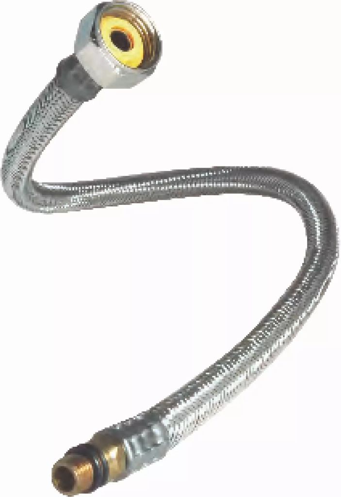 MANGUERA PARA MONOMANDO DE ACERO INOXIDABLE 50CM 1/2"XM10, MIBER