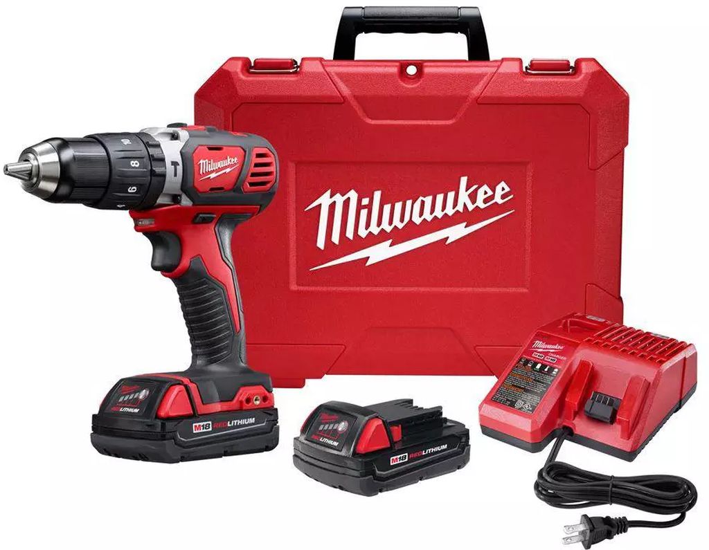 ROTOMARTILLO INALAMBRICO 1/2" 18 V VVR 450-1800 RPM 0-28800 GPM 2 BAT M18 CARG CAJA PLAST, MILWAUKEE