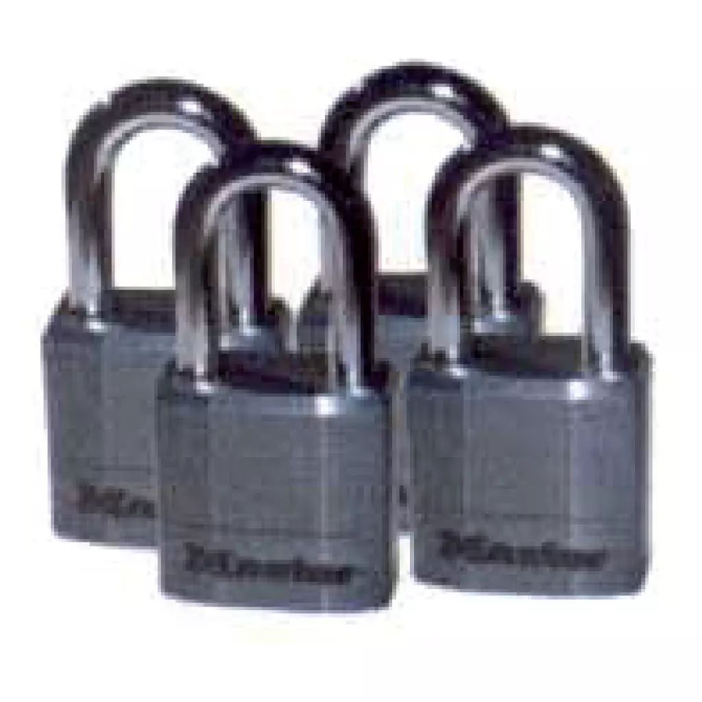 JUEGO DE CANDADOS METALICO 40MM GANCHO LARGO 4 PZAS (ML249), MASTER LOCK