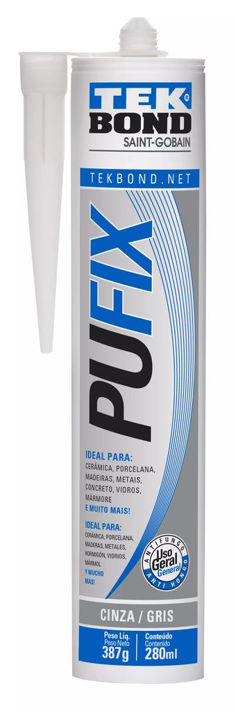 SELLADOR POLIURETANO TEKBOND 280 ML GRIS, TEKBOND