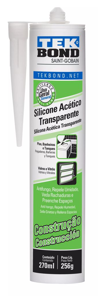 SILICON  CONSTRUCCION TEKBOND 270G TRANSPARENTE, TEKBOND