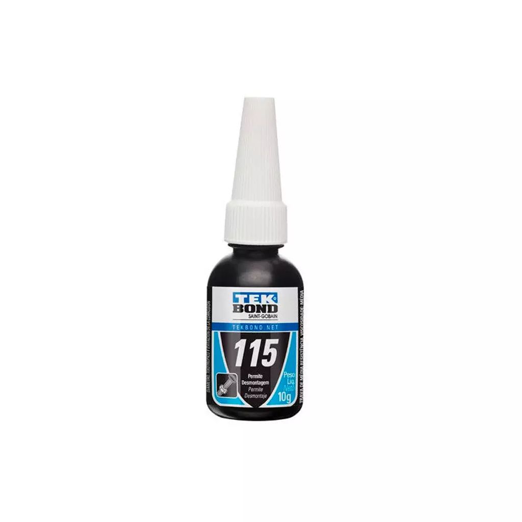 ADHESIVO FIJADOR DE ROSCA RESISTENCIA MEDIA 10 GR (0.35 OZ) (BMT 115)AZUL, TEKBOND