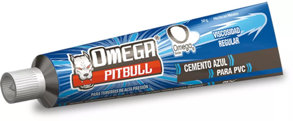 CEMENTO PARA PVC AZUL 50ML (TUBO), OMEGA SOLDER
