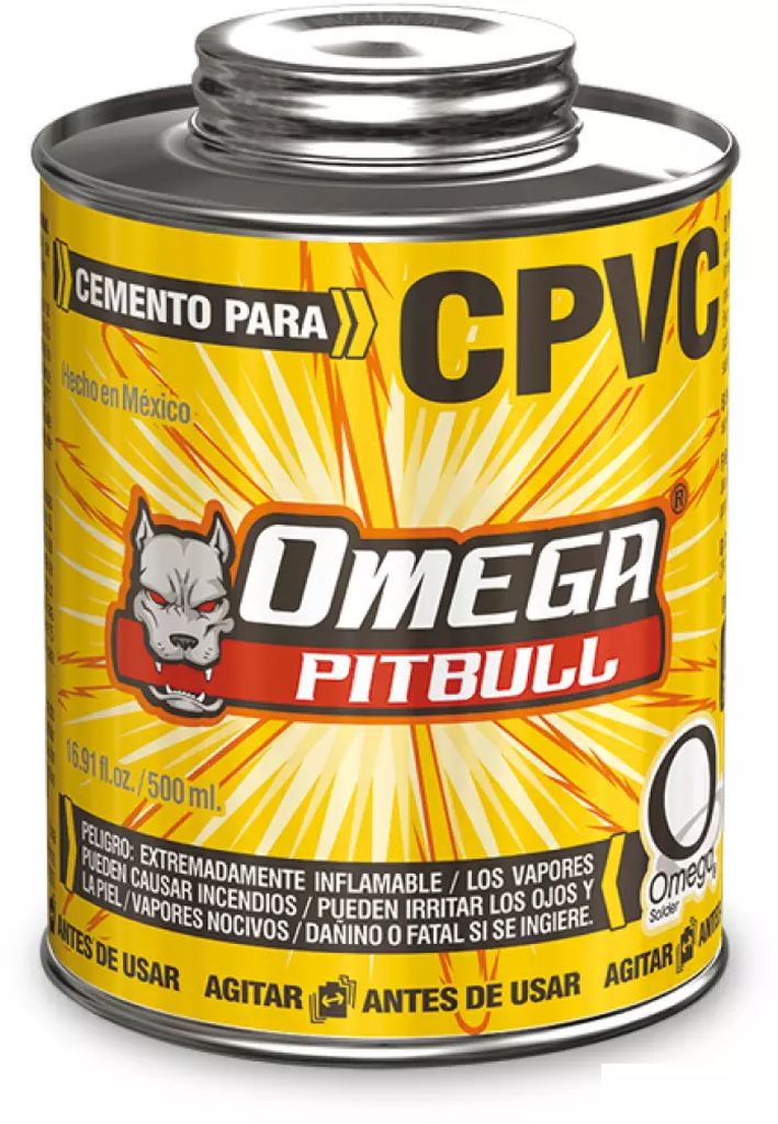 CEMENTO PARA CPVC AMARILLO 500ML, OMEGA SOLDER