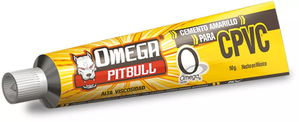 CEMENTO PARA CPVC AMARILLO 50ML (TUBO), OMEGA SOLDER