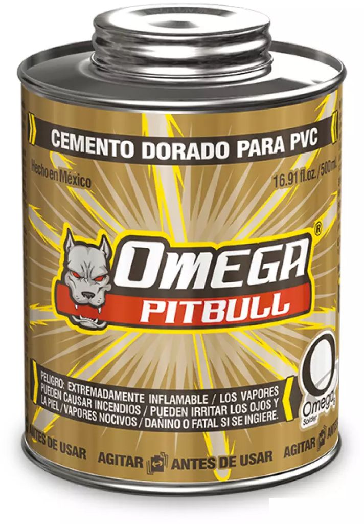 CEMENTO PARA PVC DORADO 500ML, OMEGA SOLDER