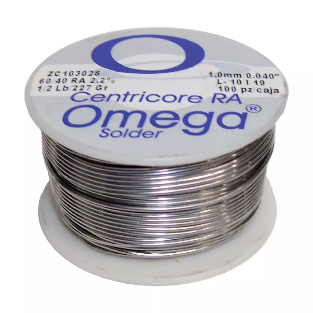 SOLDADURA PARA ELECTRONICA CTR 60/40 1.6MM 1LB, OMEGA SOLDER