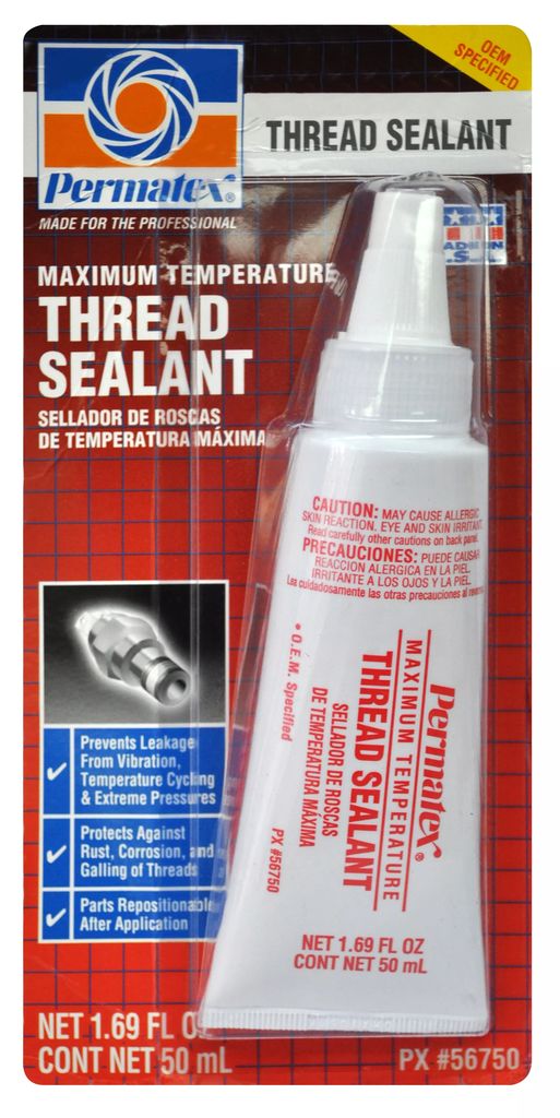 SELLADOR DE CUERDAS 50 ML TUBO MAX-TEMP, PERMATEX