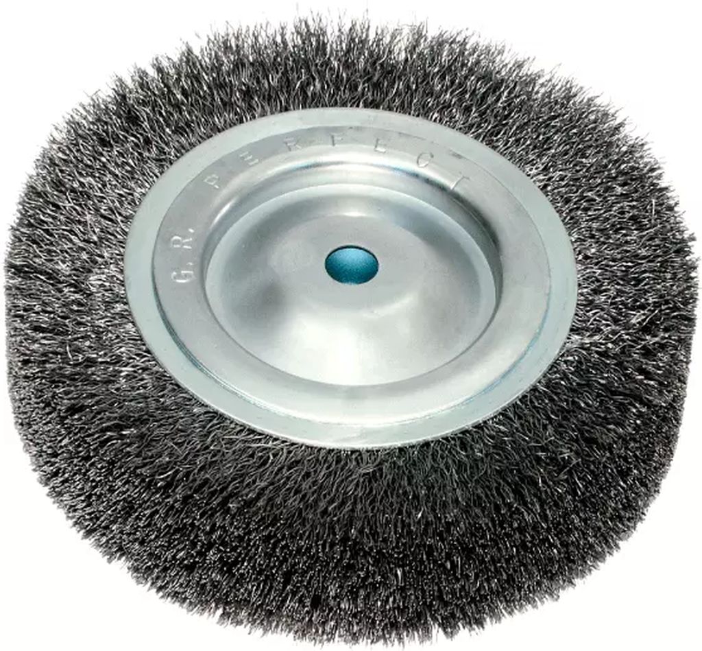 CARDA CIRCULAR ALAMBRE ONDULADO 6"X0.014"X1.1/8"X1/2" ACERO, PERFECT