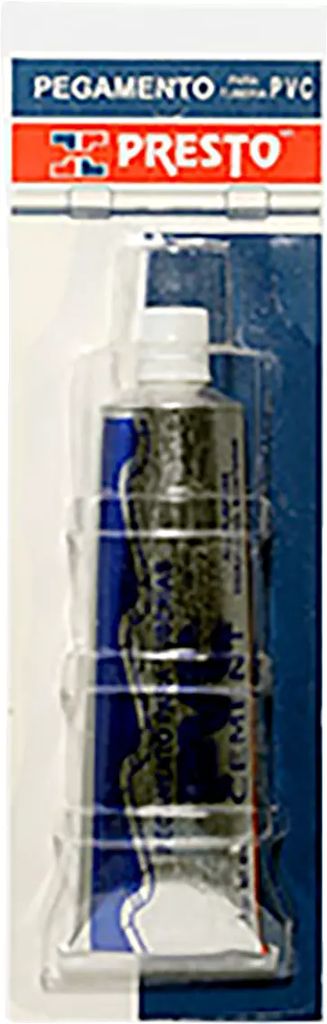 CEMENTO PARA PVC PARA TUBERIAS Y CONEXIONES HIDRAULICAS 60 ML PVC CEMENT, PRESTO