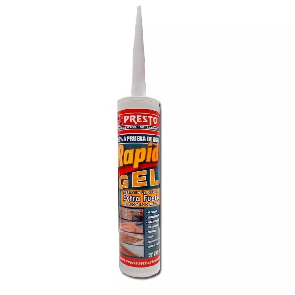 PEGAMENTO DE POLIURETANO MULTIUSOS 285ML RAPID GEL, PRESTO