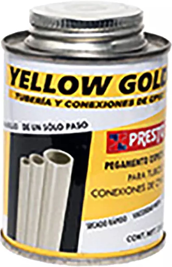 CEMENTO PARA CPVC DORADO 236ML YELLOW GOLD, PRESTO
