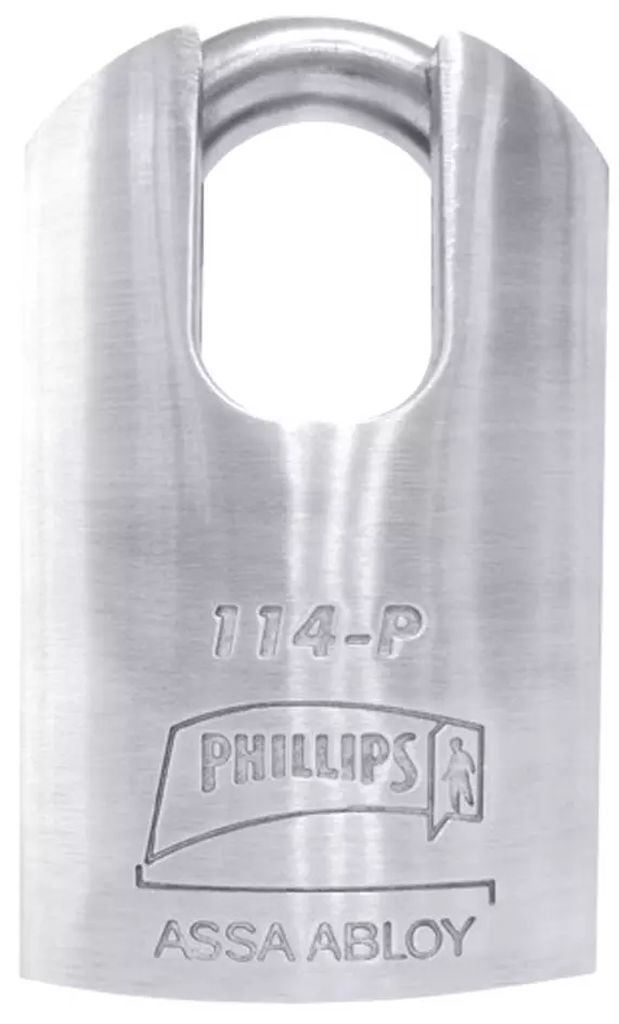 CANDADO DE ACERO 50MM BLINDADO ANTIPALANCA METALICO, PHILLIPS