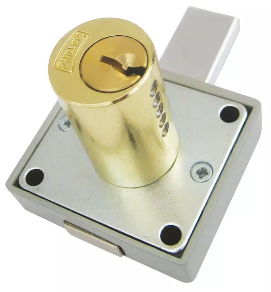 CERRADURA PARA MUEBLE USO GENERAL CROMADA, PHILLIPS