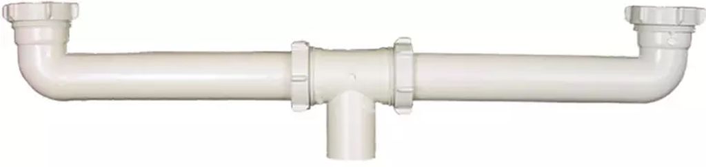 DESAGE PARA FREGADERO FLEXIBLE DOBLE TRAMPA SIN CONTRA, RUGO