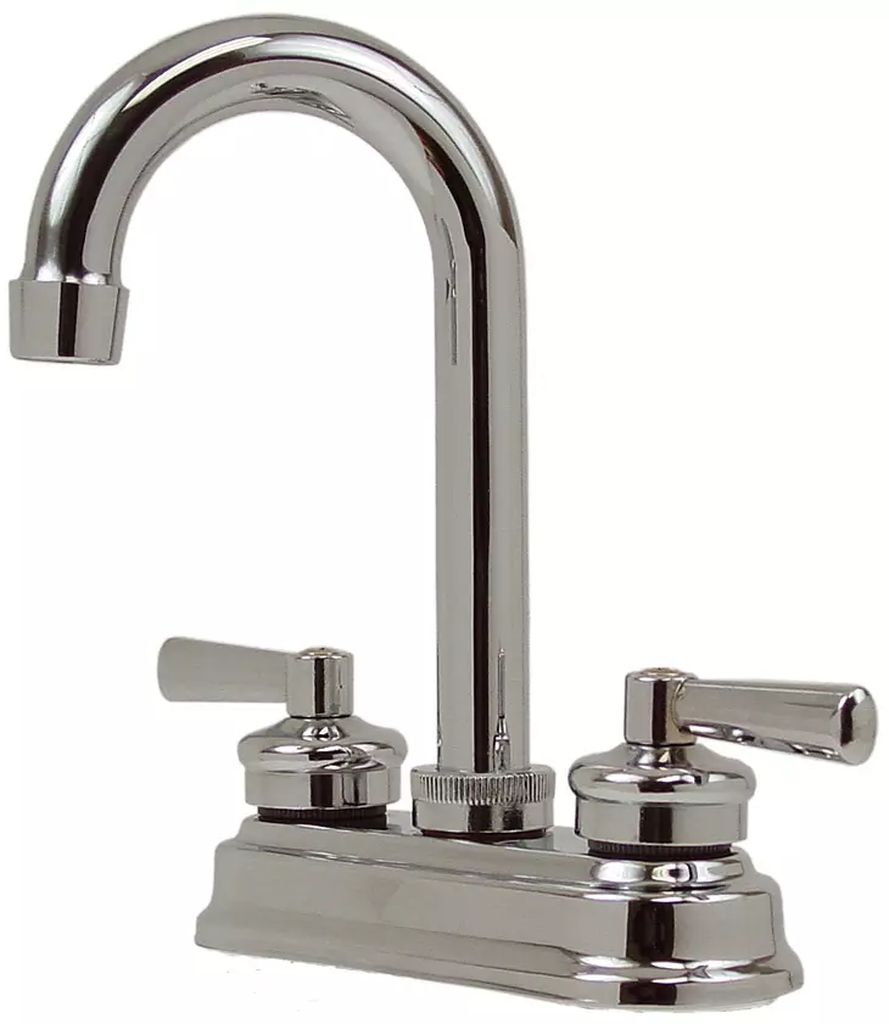 MEZCLADORA PARA LAVABO TIPO BAR (MANERALES, CARTUCHO CERAMICO) CROMO-ORO, RUGO