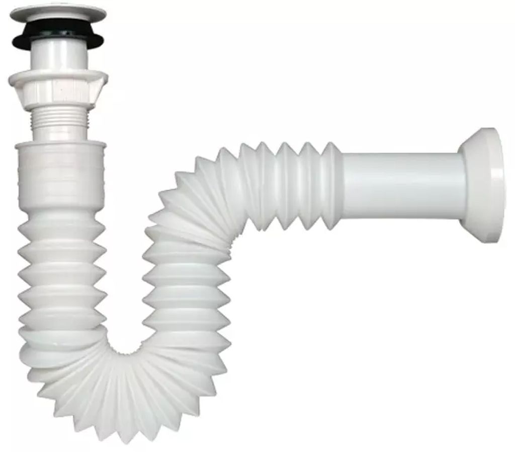 CESPOL FLEXIBLE DE PP P/LAVABO, RUGO