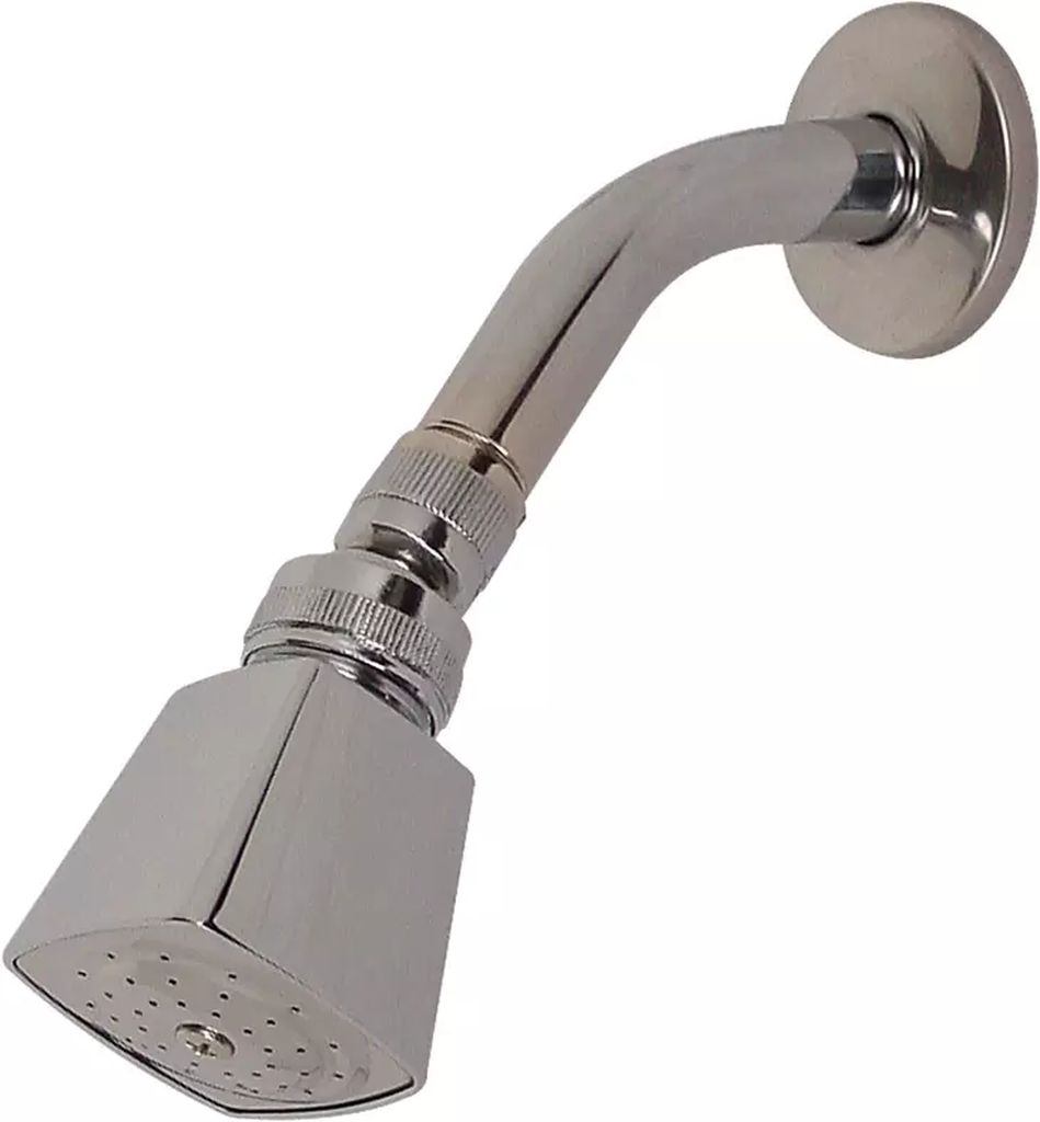 REGADERA CON BRAZO Y CHAPETON FLORENCIA (CROMO), RUGO