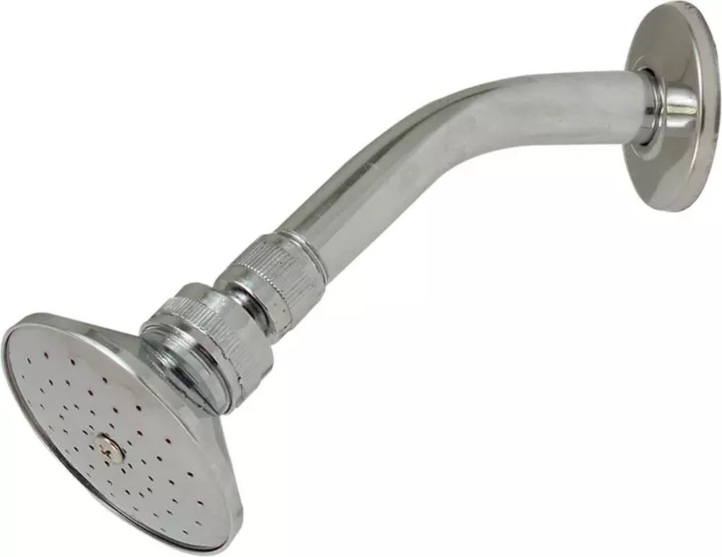 REGADERA CON BRAZO Y CHAPETON MILANO (CROMO), RUGO