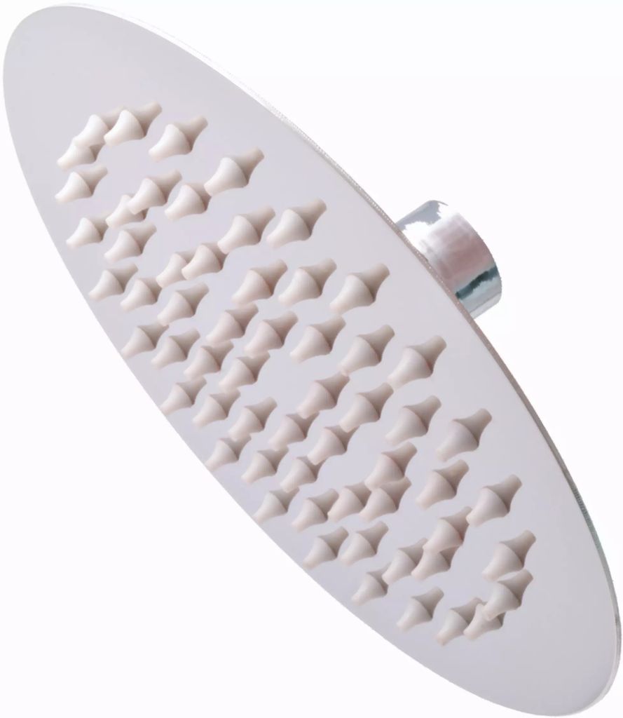 REGADERA REDONDA DELGADA 10" DE ACERO INOXIDABLE 201 ACABADO ESPEJO, RUGO