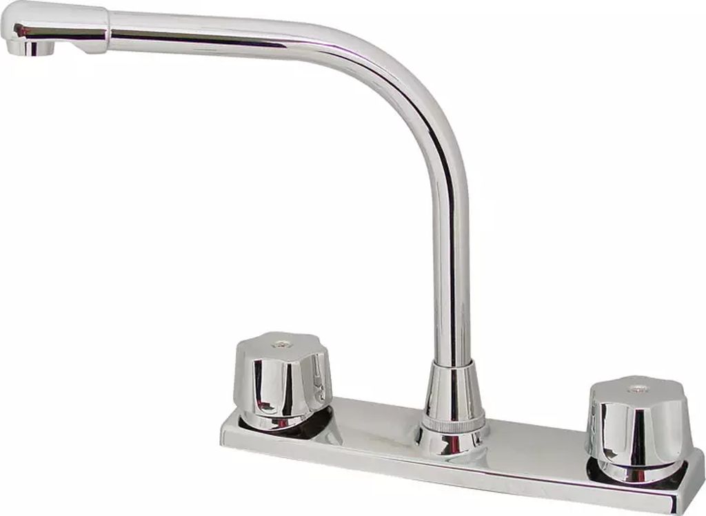 MEZCLADORA FREGADERO AL PISO CUELLO COBRA, RUGO